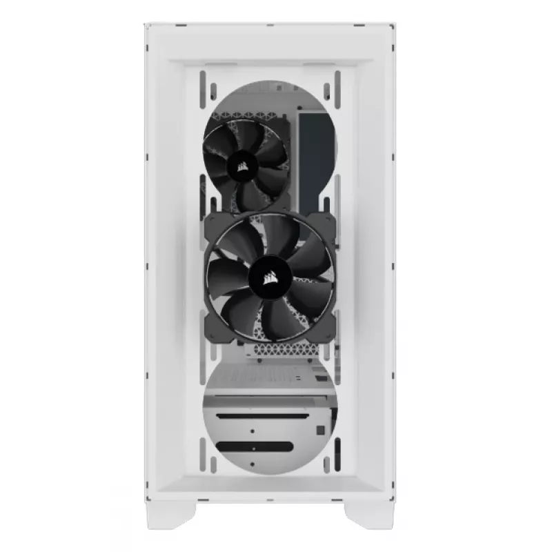 CORSAIR 3000D AIRFLOW baltas vidutinis bokštinis kompiuterio korpusas