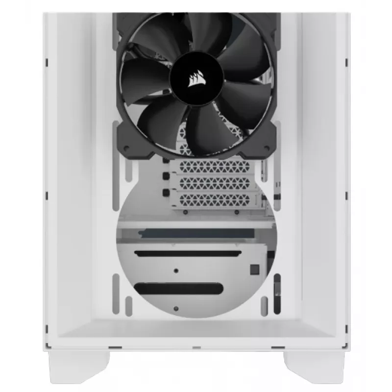 CORSAIR 3000D AIRFLOW baltas vidutinis bokštinis kompiuterio korpusas