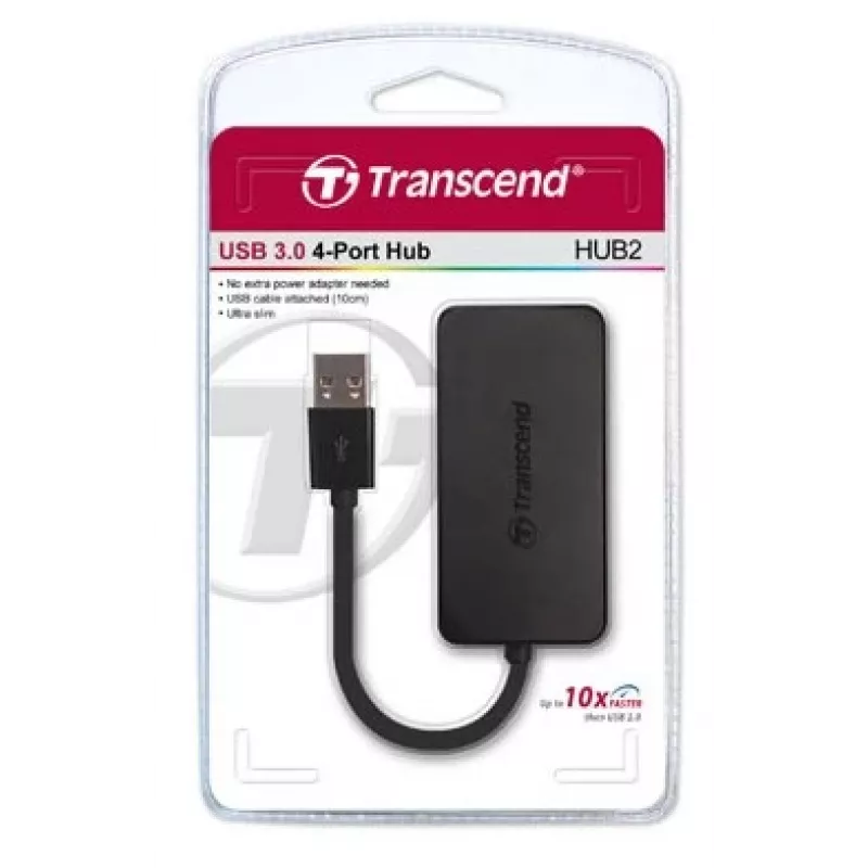 TRANSCEND Hub Hub2 4 prievadų USB 3.0