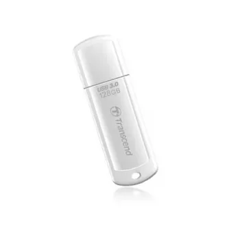TRANSCEND Jetflash 730 - 128GB USB atmintukas - USB 3.0 - Baltas