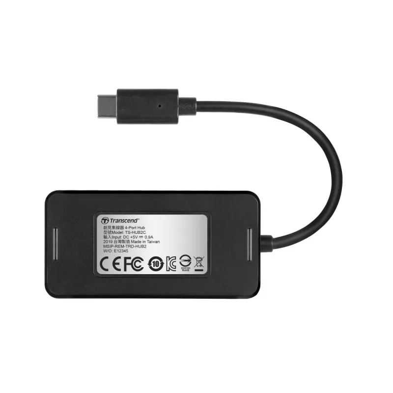 TRANSCEND USB Hub2c 4 prievadų USB-C šakotuvas