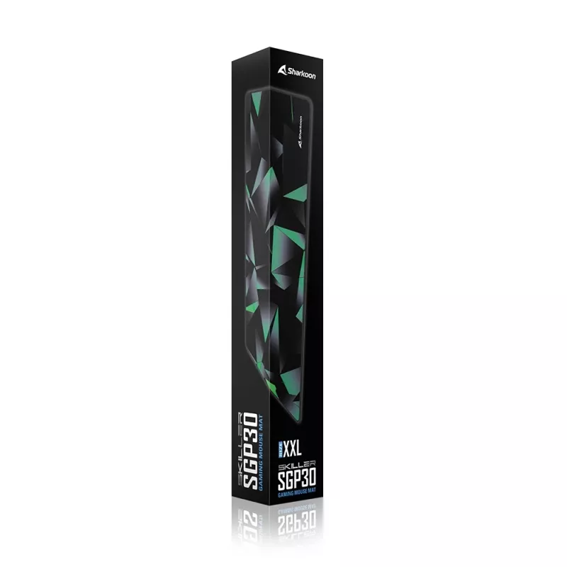 Žaidimų pelės kilimėlis SHARKOON SGP30 – juoda/žalia/pilka