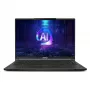 Nešiojamas kompiuteris MSI Stealth A16 AI+ A3XWIG-043 AMD Ryzen AI 9 HX 370 40,6 cm (16 col.) Quad HD+ 32 GB LPDDR5x-SDRAM 2 TB SSD NVIDIA GeForce RTX 5080 Wi-Fi 7 (802.11be) Windows 11 Home Juodas