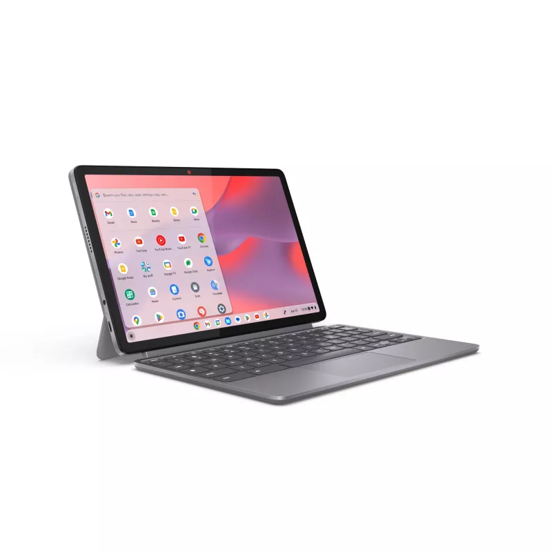 Lenovo Chromebook Duet 11M889 nešiojamas planšetinis kompiuteris, MediaTek Kompanio 838, 27,8 cm (10,9 colių) jutiklinis ekranas WUXGA, 8 GB LPDDR4x-SDRAM, 128 GB eMMC, „Wi-Fi 6“ (802.11ax), „ChromeOS“, pilka spalva