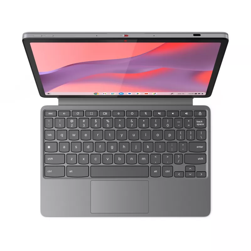 Lenovo Chromebook Duet 11M889 nešiojamas planšetinis kompiuteris, MediaTek Kompanio 838, 27,8 cm (10,9 colių) jutiklinis ekranas WUXGA, 8 GB LPDDR4x-SDRAM, 128 GB eMMC, „Wi-Fi 6“ (802.11ax), „ChromeOS“, pilka spalva