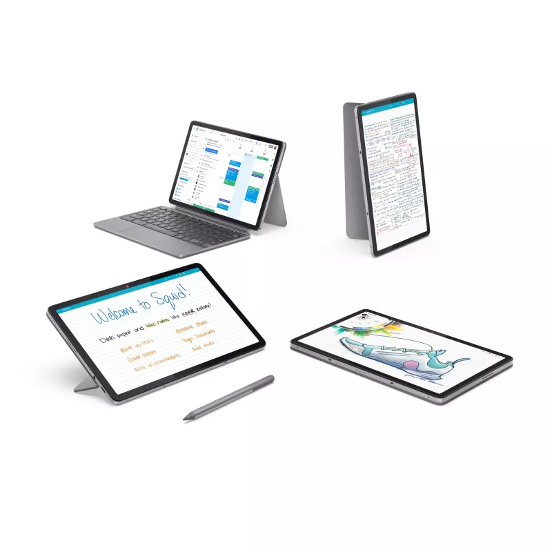 Lenovo Chromebook Duet 11M889 nešiojamas planšetinis kompiuteris, MediaTek Kompanio 838, 27,8 cm (10,9 colių) jutiklinis ekranas WUXGA, 8 GB LPDDR4x-SDRAM, 128 GB eMMC, „Wi-Fi 6“ (802.11ax), „ChromeOS“, pilka spalva