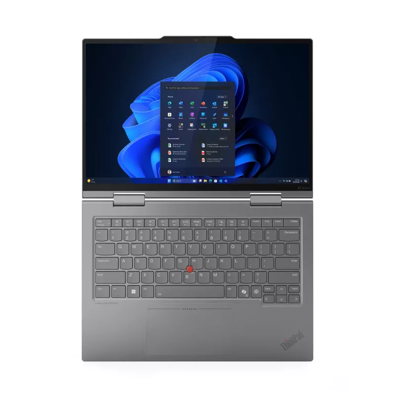 Lenovo ThinkPad X1 2-in-1 Gen 10 Aura Edition Copilot+ PC Intel Core Ultra 7 258V hibridinis (2-in-1) 35,6 cm (14 colių) liečiamasis 2,8K 32 GB LPDDR5x-SDRAM 1 TB SSD Wi-Fi 7 (802.11be) Windows 11 Pro pilka