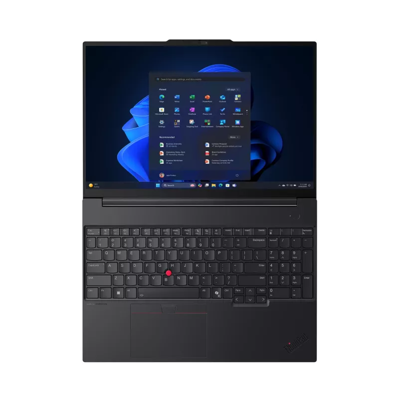 Nešiojamas kompiuteris Lenovo ThinkPad E16 Gen 3 (Intel) Intel Core Ultra 5 225U 40.6 cm (16 colių) WUXGA 32 GB DDR5-SDRAM 1 TB SSD Wi-Fi 6E (802.11ax) Windows 11 Pro Juoda
