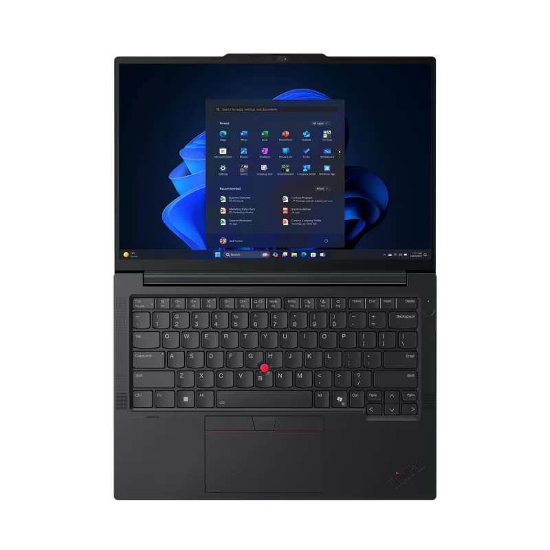 Nešiojamas kompiuteris Lenovo ThinkPad E14 Gen 7 (AMD) – 14 colių WUXGA, AMD Ryzen 7 250 3.3 GHz, 16 GB DDR5, 512 GB SSD, Windows 11 Pro, juodas