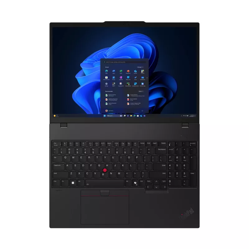 Nešiojamas kompiuteris Lenovo ThinkPad T16 Gen 4 (Intel) Intel Core Ultra 5 225U 40.6 cm (16 colių) WUXGA 16 GB DDR5-SDRAM 512 GB SSD Wi-Fi 6E (802.11ax) Windows 11 Pro Juoda
