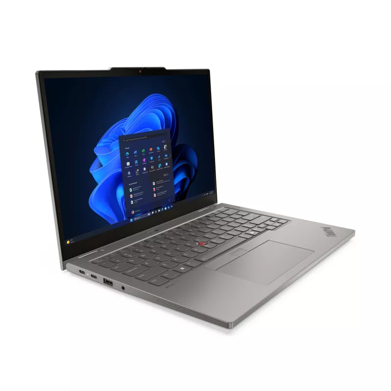 Hibridinis 2-in-1 nešiojamas kompiuteris Lenovo ThinkPad L13 Gen 6 — Intel Core Ultra 5 225U, 13,3 colio WUXGA liečiamasis ekranas, 16 GB LPDDR5x, 512 GB SSD, Windows 11 Pro, pilka spalva