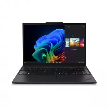Nešiojamas kompiuteris Lenovo ThinkPad T16 Gen 4 (AMD) Copilot+ PC, AMD Ryzen™ AI 7 350, 40,6 cm (16 colių) WUXGA, 32 GB DDR5, 1 TB SSD, Wi-Fi 7, Windows 11 Pro, juodas