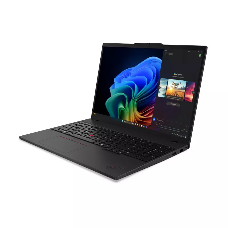 Nešiojamas kompiuteris Lenovo ThinkPad T16 Gen 4 (AMD) Copilot+ PC, AMD Ryzen™ AI 7 350, 40,6 cm (16 colių) WUXGA, 32 GB DDR5, 1 TB SSD, Wi-Fi 7, Windows 11 Pro, juodas