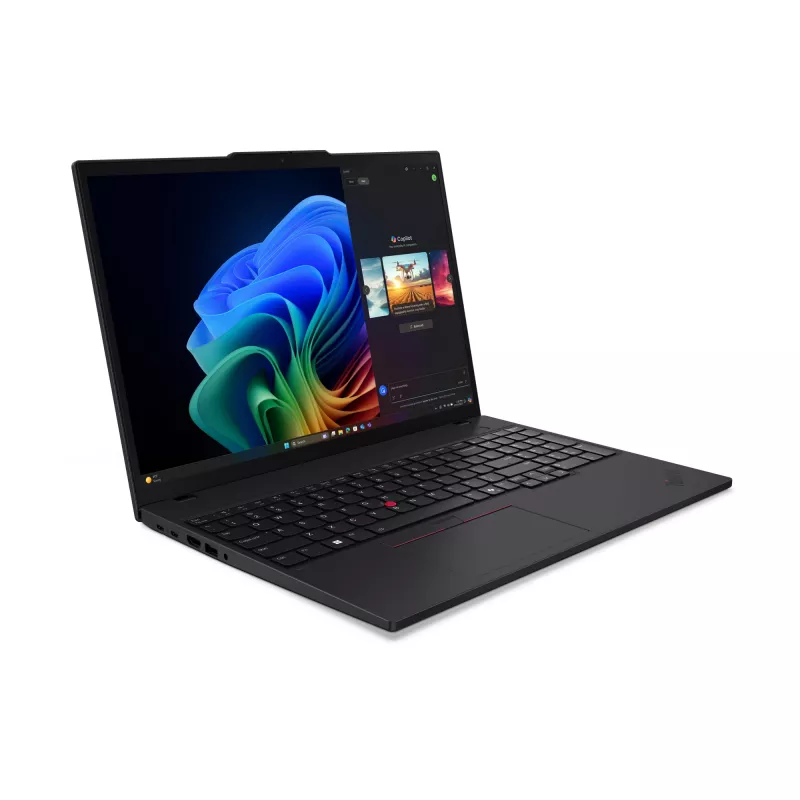 Nešiojamas kompiuteris Lenovo ThinkPad T16 Gen 4 (AMD) Copilot+ PC, AMD Ryzen™ AI 7 350, 40,6 cm (16 colių) WUXGA, 32 GB DDR5, 1 TB SSD, Wi-Fi 7, Windows 11 Pro, juodas