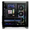 PC korpusas Thermaltake View 390 Air Midi Tower — juodas, palaiko PS2 maitinimo bloką, 3,5 colio HDD, 2,5 colio SSD, iki 200 mm priekinių ventiliatorių