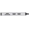 Targus DOCK423EU USB-C dokas su dviem HDMI 4K ir 100W įkrovimu, sidabrinis