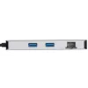 Targus DOCK423EU USB-C dokas su dviem HDMI 4K ir 100W įkrovimu, sidabrinis