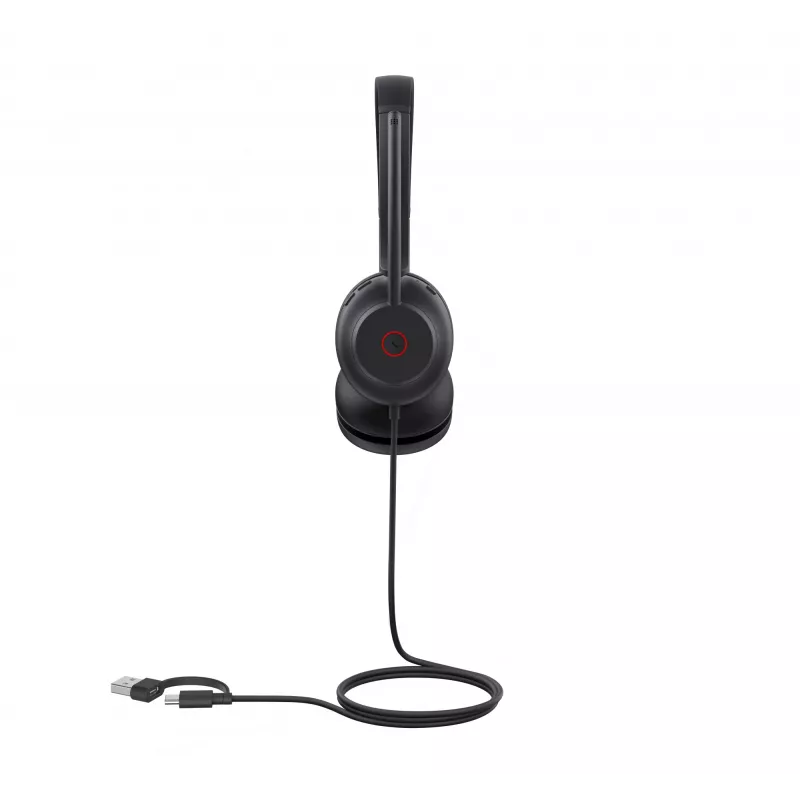Yealink UH35 Dual UC USB-C/A ausinės, laidinės, 20–20000 Hz, skambučiai/muzika, 139,5 g, juodos