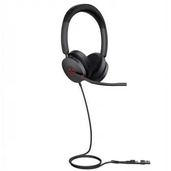 Yealink UH48 Dual Teams USB-C/A ausinės, laidinės, skambučiai/muzika, 20 - 20000 Hz, 169 g, juodos