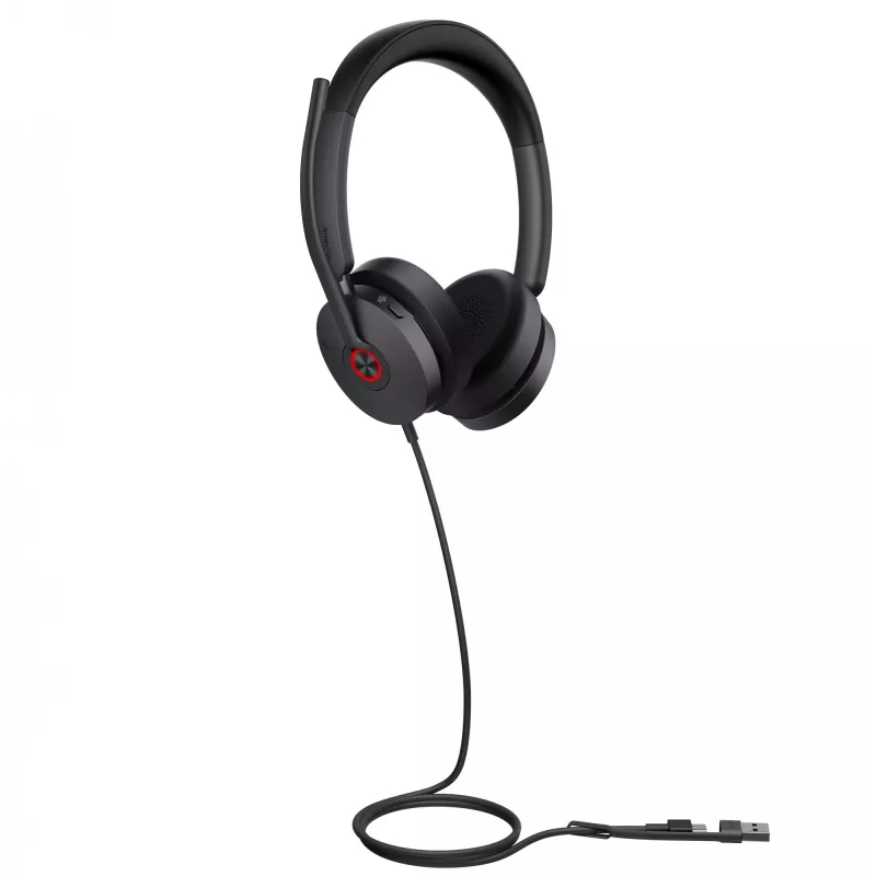 Yealink UH48 Dual Teams USB-C/A ausinės, laidinės, skambučiai/muzika, 20 - 20000 Hz, 169 g, juodos
