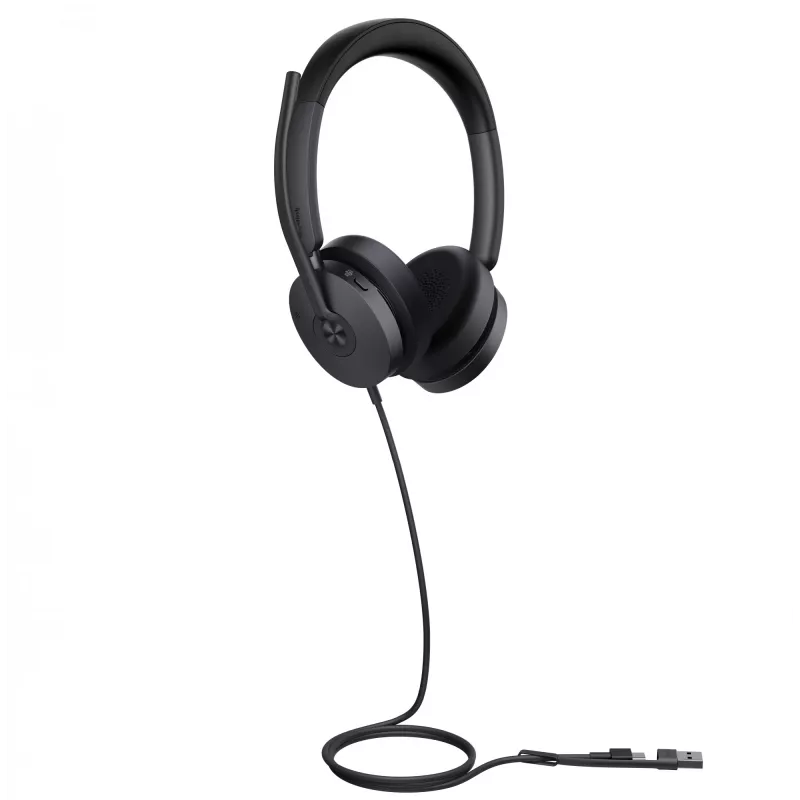 Yealink UH48 Dual Teams USB-C/A ausinės, laidinės, skambučiai/muzika, 20 - 20000 Hz, 169 g, juodos