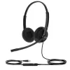 Yealink UH34 Lite Dual Teams ausinės, laidinės, 20–20000 Hz, biurui/skambučių centrui, 110 g, juodos