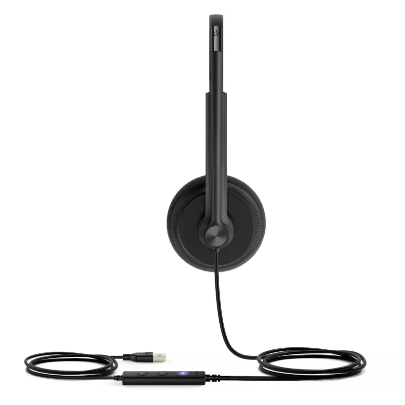 Yealink UH34 Lite Dual Teams ausinės, laidinės, 20–20000 Hz, biurui/skambučių centrui, 110 g, juodos