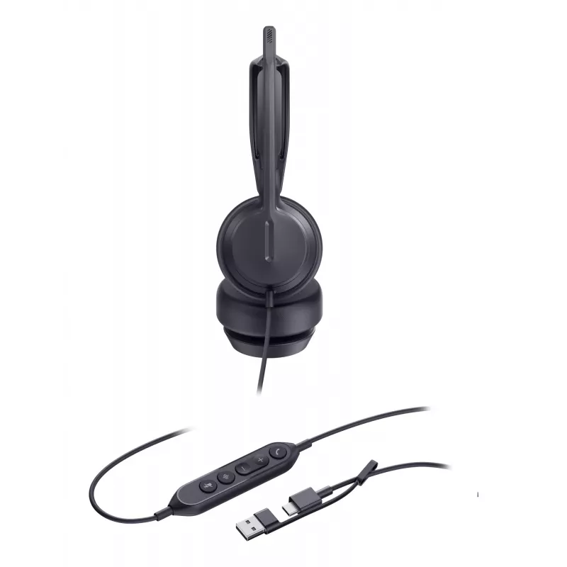 Yealink UH42 Dual UC USB-C/A ausinės, laidinės, skambučiams/muzikai, 20–20000 Hz, 160 g, juodos