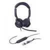 Yealink UH46 Dual UC USB-C/A ausinės, laidinės, 20–20000 Hz, biurui/skambučių centrui, 166 g, juodos