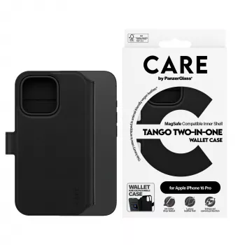 PanzerGlass CARE™ by ® Tango 2-in-1 Dėklas su Pinigine ir MagSafe iPhone 16 Pro