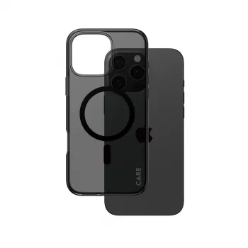 PanzerGlass CARE™ by ® Urban Combat Case Smokey su juodu MagSafe, skirtas iPhone 16 Pro Max