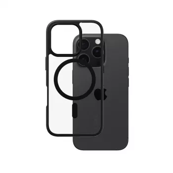 PanzerGlass CARE™ by ® Urban Combat Dėklas Skaidrus su Juodu Rėmeliu ir MagSafe iPhone 16 Pro