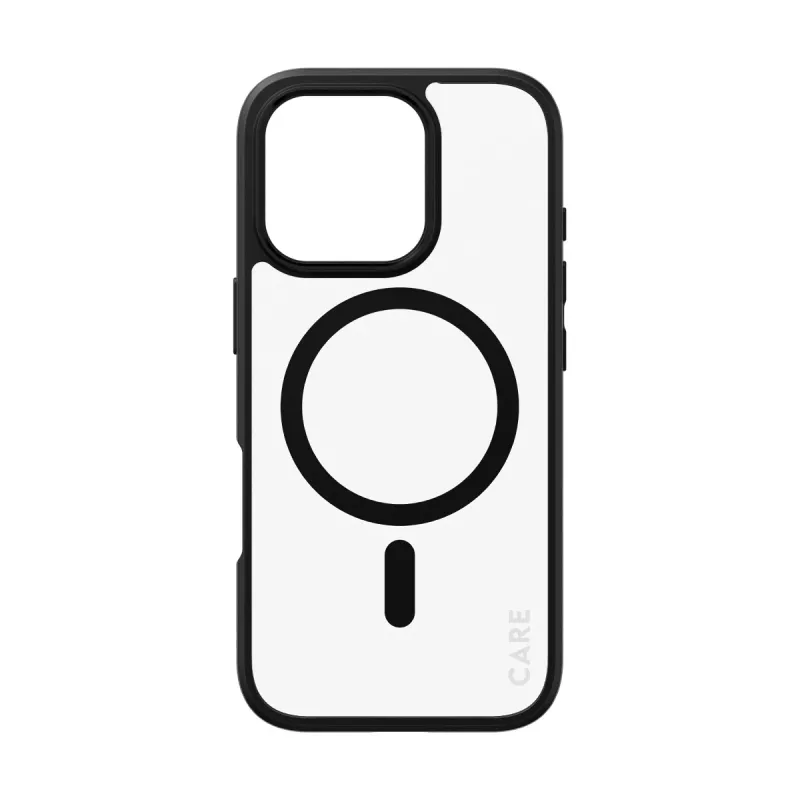 PanzerGlass CARE™ by ® Urban Combat Dėklas Skaidrus su Juodu Rėmeliu ir MagSafe iPhone 16 Pro