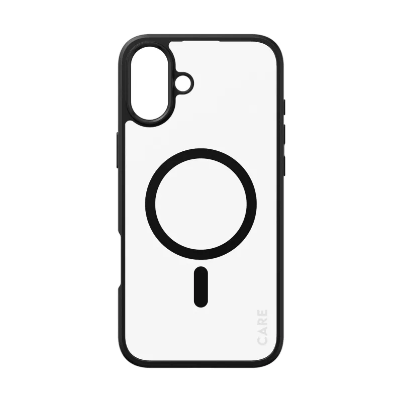 PanzerGlass CARE™ by ® Urban Combat Dėklas Skaidrus su Juodu Rėmeliu ir MagSafe iPhone 16 Plus