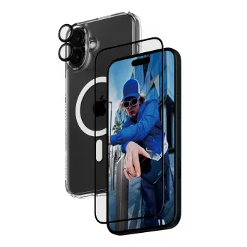 PanzerGlass ® 3 viename apsaugos rinkinys iPhone 16 Plus