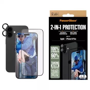 PanzerGlass 2-in-1 rinkinys iPhone '24 6,7 colio B2863+1283