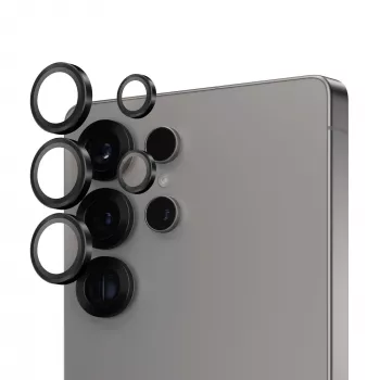 PanzerGlass® Hoops® kameros objektyvo apsauga juoda Samsung Galaxy S25 Ultra