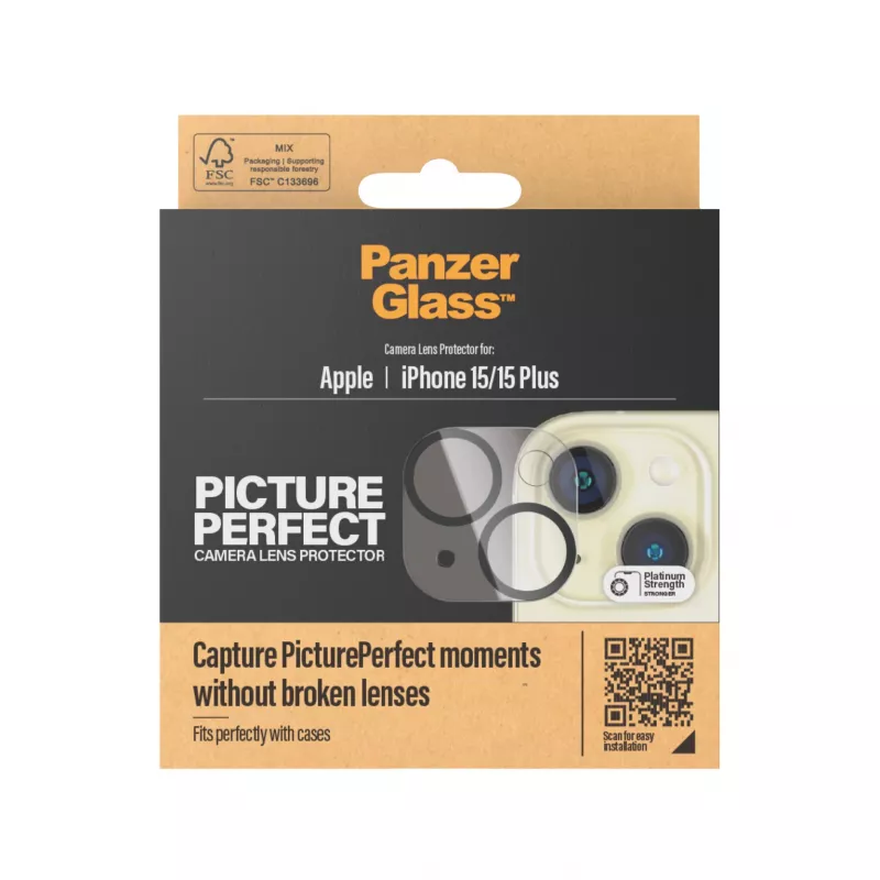 PanzerGlass® PicturePerfect fotoaparato objektyvo apsauga iPhone 15 | 15 Plus