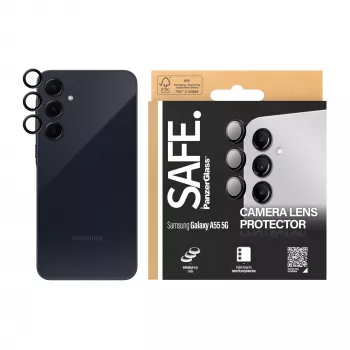 PanzerGlass SAFE. by® fotoaparato objektyvo apsauga juoda, skirta Samsung Galaxy A55 5G