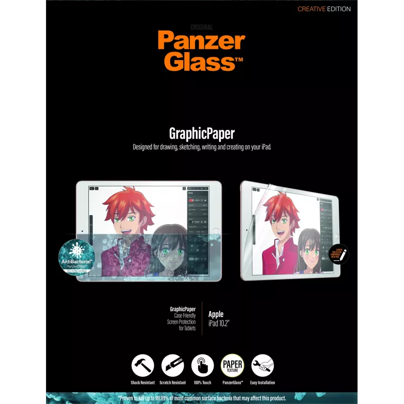 PanzerGlass ® GraphicPaper® apsauginis stiklas iPad 10.2″ (2019-2021)