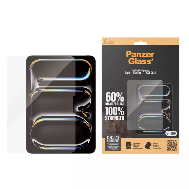 PanzerGlass® Ekrano apsauga iPad Pro 11'' (2024-2025) | Ultra-Wide Fit