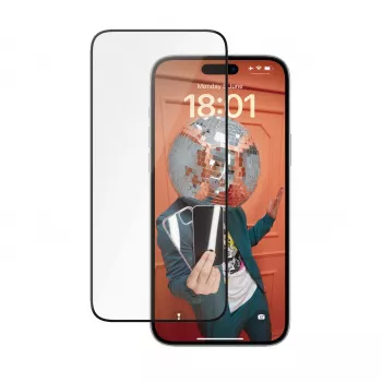 PanzerGlass ® Keraminė apsauga iPhone 15 Plus | Ultra-Wide Fit su EasyAligner
