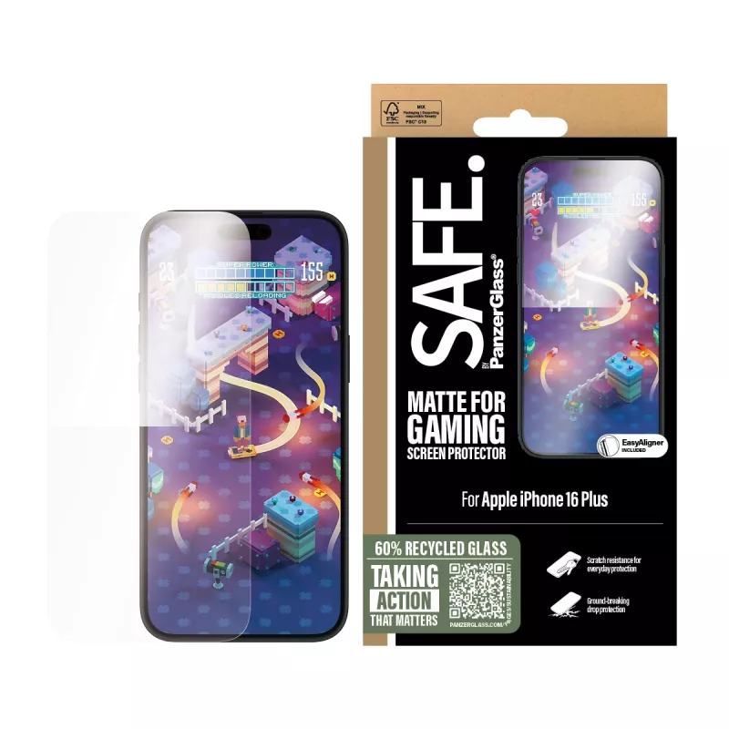 PanzerGlass SAFE. by ® Gaming Screen Protector iPhone 16 Plus | 15 Plus | Ultra-Wide Fit