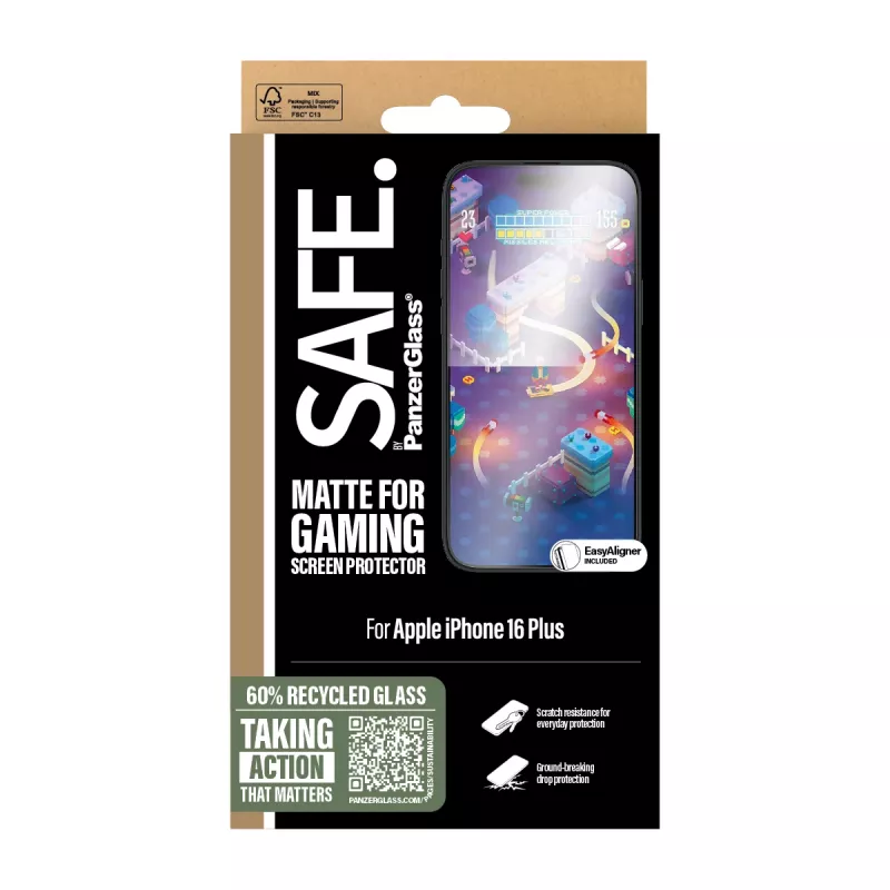 PanzerGlass SAFE. by ® Gaming Screen Protector iPhone 16 Plus | 15 Plus | Ultra-Wide Fit