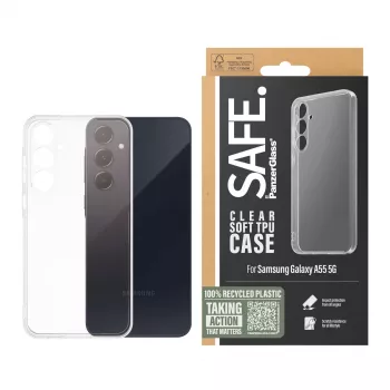 PanzerGlass SAFE. by ® TPU dėklas Samsung Galaxy A55 5G | Skaidrus