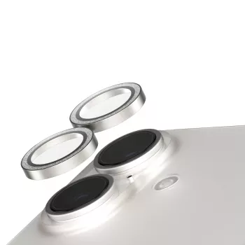 Apsauginis fotoaparato lęšių stikliukas PanzerGlass SAFE. Glitter Silver, skirtas iPhone '24 6,1 colio | 6,7 colio