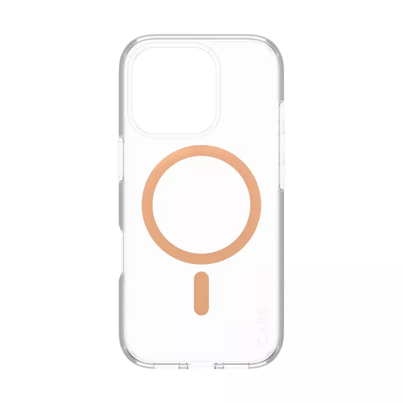 PanzerGlass CARE™ by ® Urban Combat dėklas skaidrus su persikiniu MagSafe iPhone 16 Pro