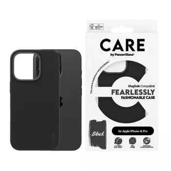 PanzerGlass CARE™ by ® Dėklas Black su MagSafe, iPhone 16 Pro, Juodas