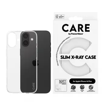 PanzerGlass CARE™ by ® X-Ray dėklas iPhone 16 Plus, permatomas