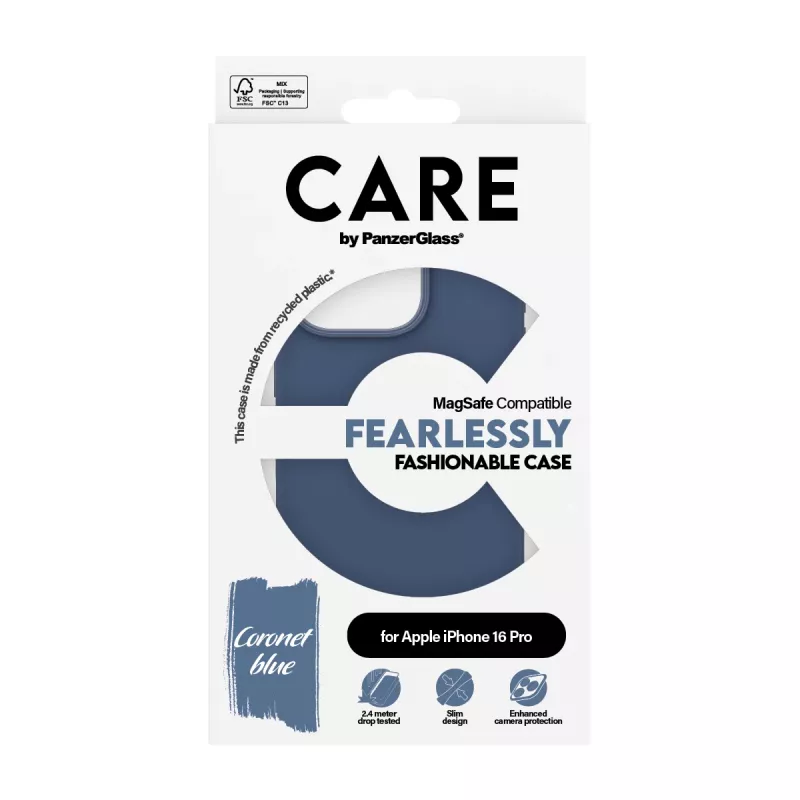 PanzerGlass CARE™ by ® Dėklas Blue su MagSafe, iPhone 16 Pro, Mėlynas